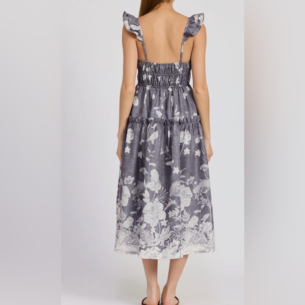 NWT En Saison Sydney Floral Tiered Midi Sundress - Picture 2 of 8